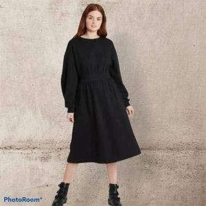 PROLOGUE long sleeve sweatshirt dress black small